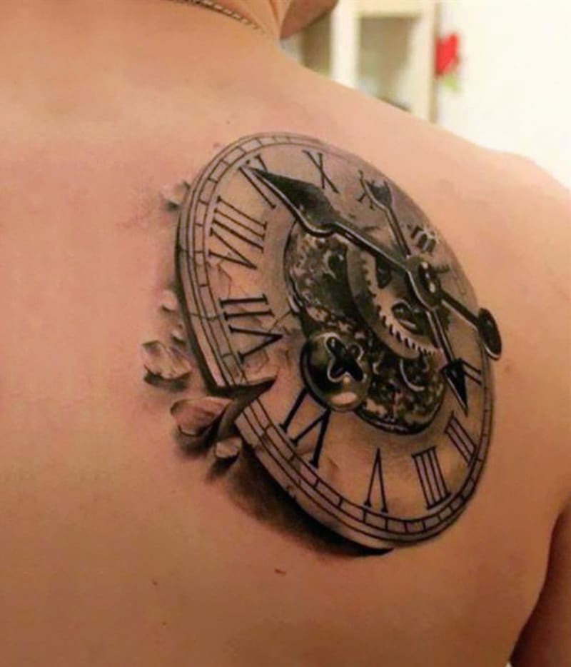 3D tetování - Čas je nemilosrdný