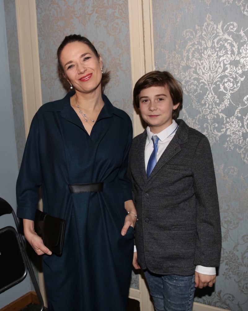 Tereza Kostková se synem Tondou