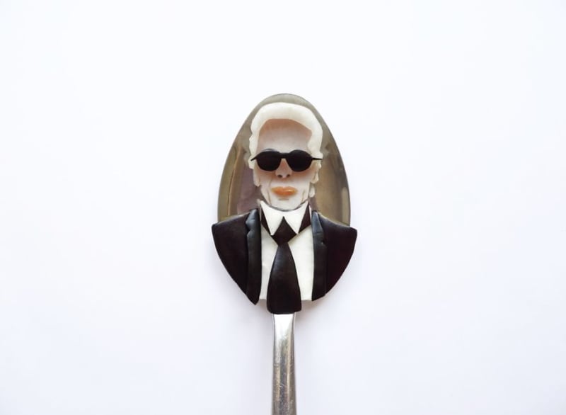 Umění na lžíci - Karl Lagerfeld