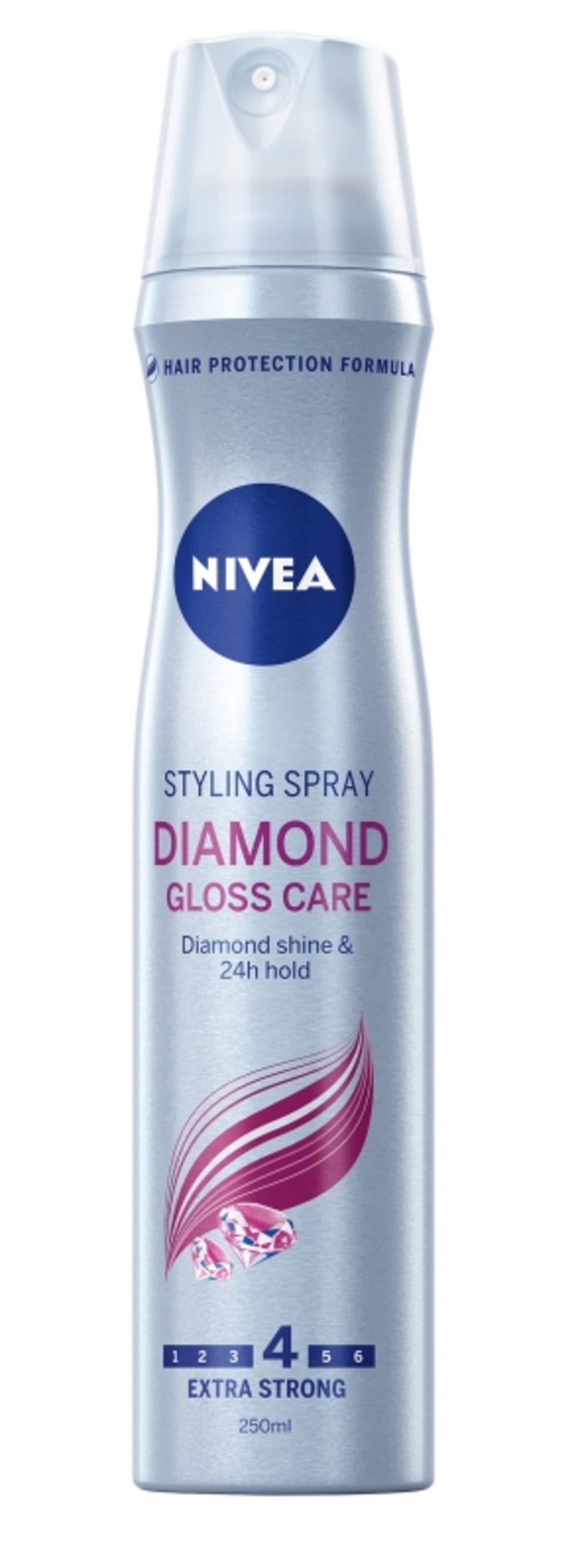 Lak na vlasy pro diamantový lesk účesu Diamond Gloss Nivea, 99 Kč