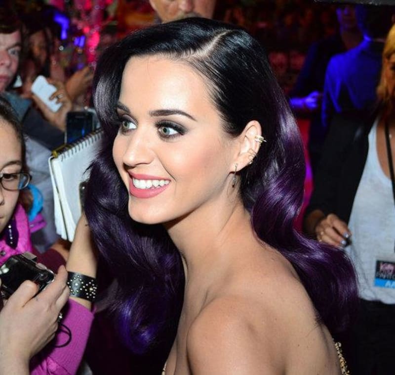 Katy Perry a její lila ombre