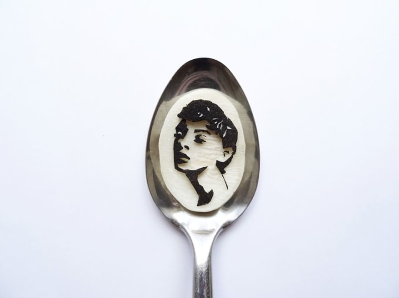 Umění na lžíci - Audrey Hepburn