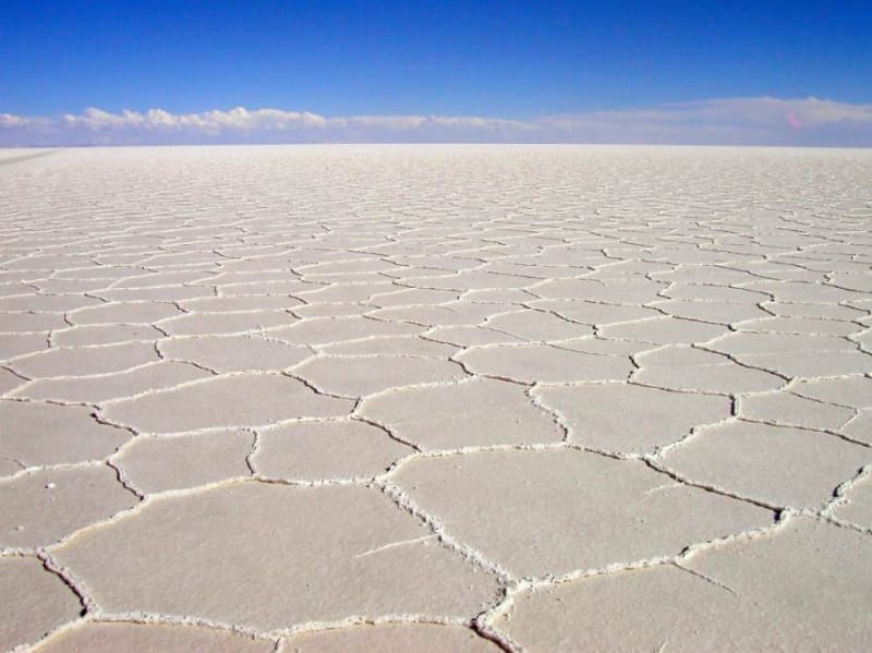 Salar de Tunupa je největší solná pláň na světě, Bolívie