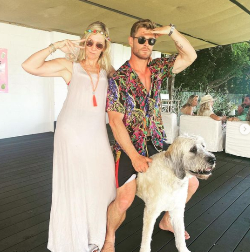 Chris Hemsworth se svou ženou Elsou Pataky a Sunny