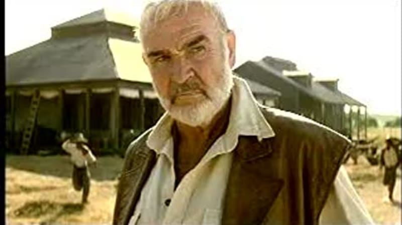 Sean Connery v Lize vyjímečných. Snímek se natáčel v Praze.
