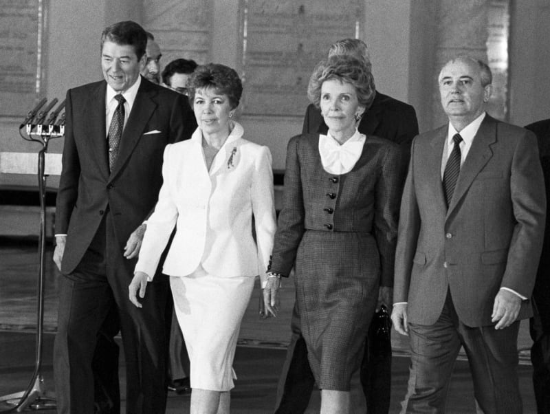 S americkým prezidentem Ronaldem Reaganem a jeho ženou Nancy.
