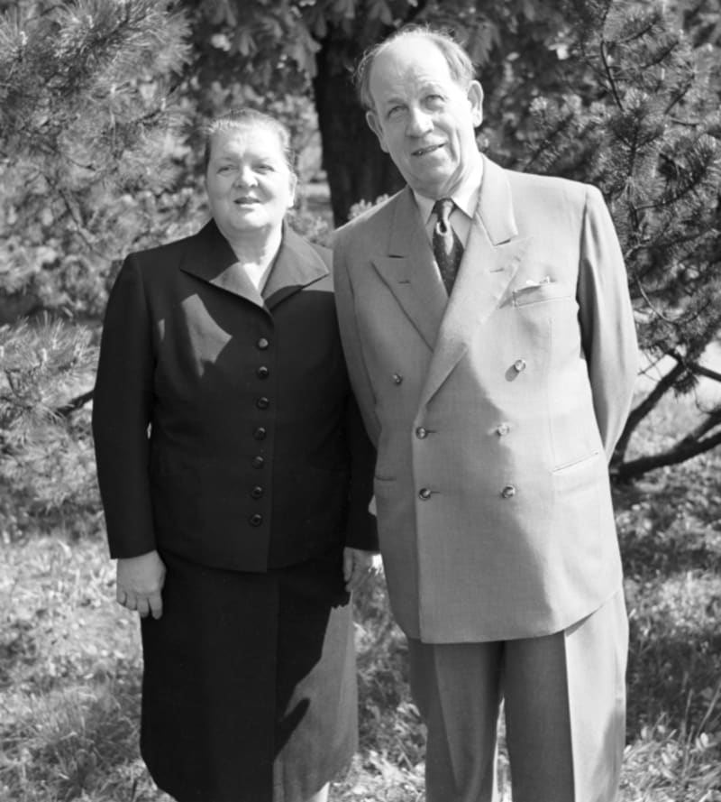 Marie Zápotocká s manželem