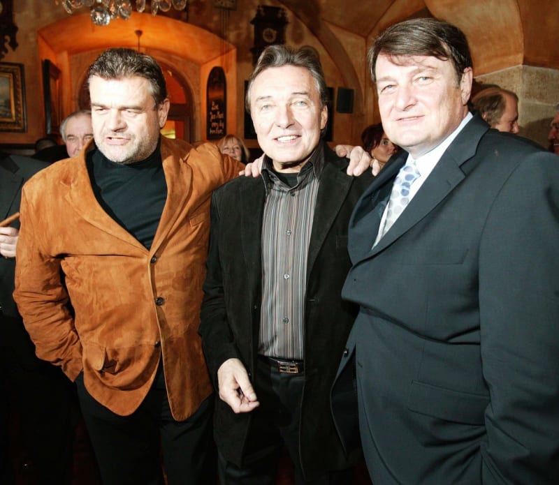 Ladislav Štaidl s Karlem Gottem a Karlem Svobodou