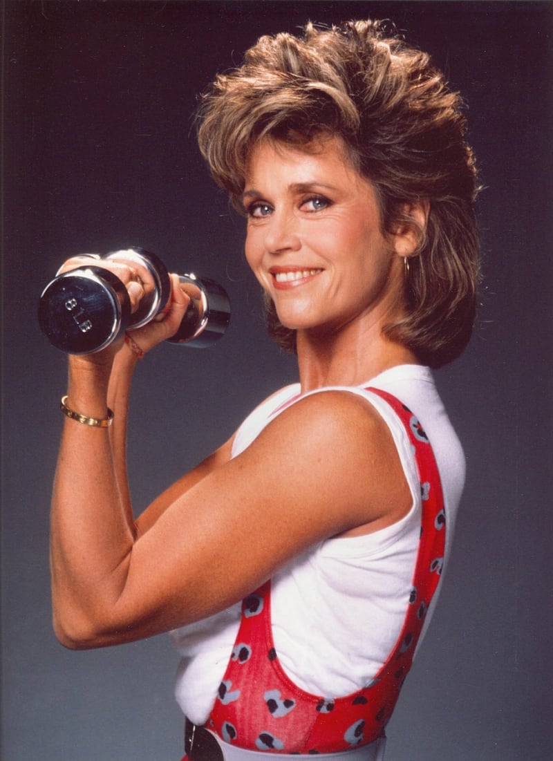 Jane Fonda se hodně věnovala cvičení