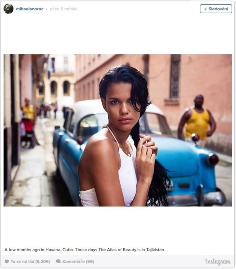 Dívka číslo dvě. Před několika měsíci v Havaně na Kubě