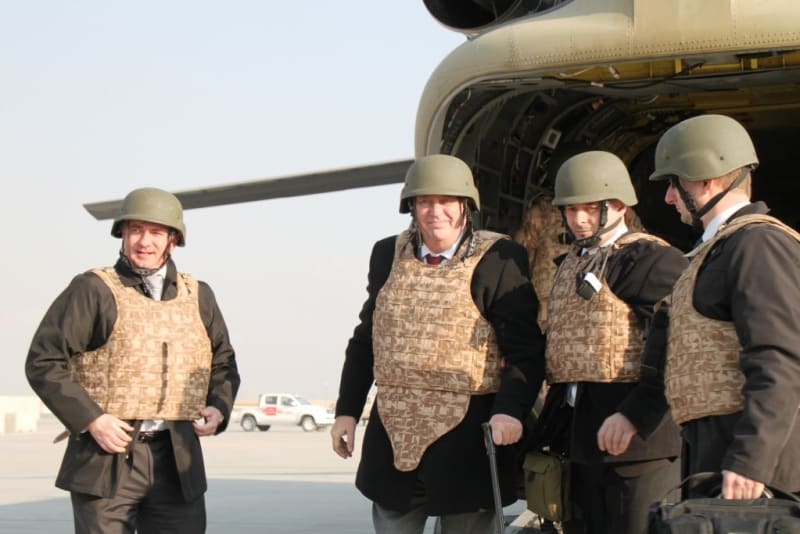 Miloš Zeman v Afghánistánu (2014)