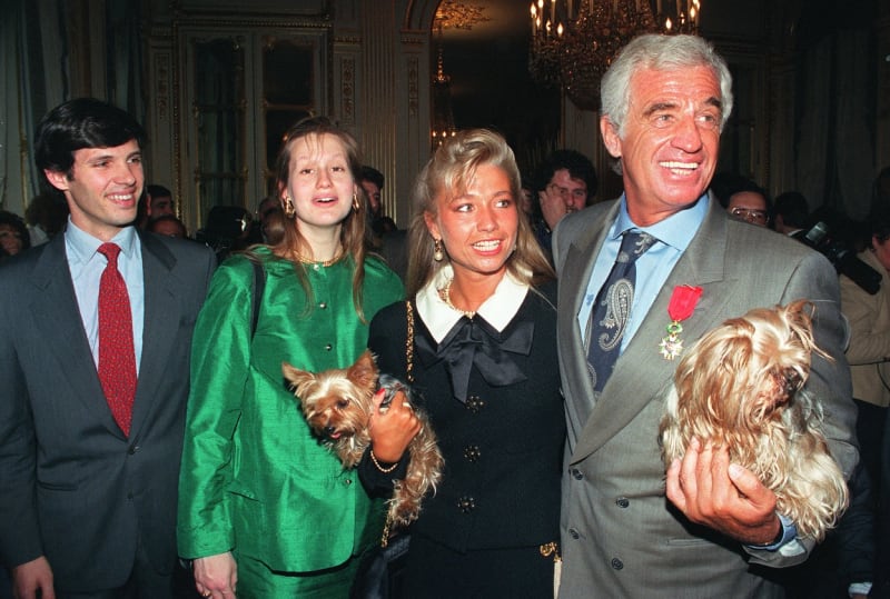 Jean Paul Belmondo s dětmi z prvního manželství