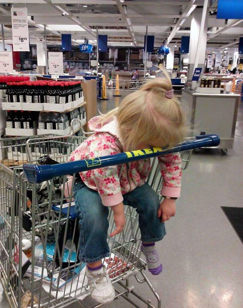 Nákupy v Ikea - to by usnul každý:)