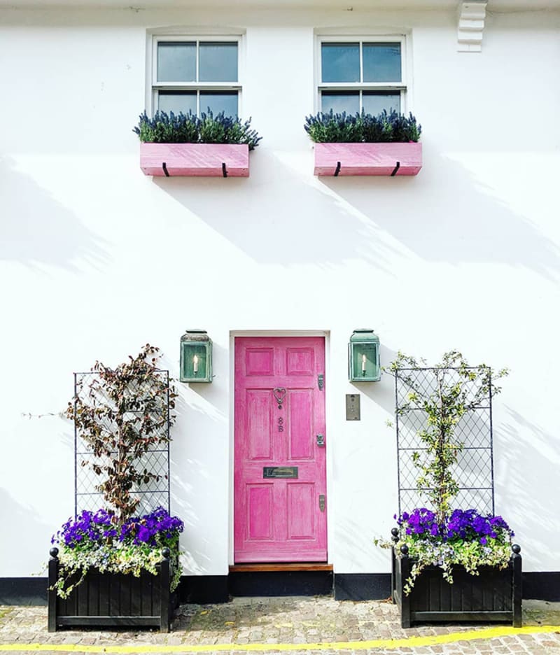 Nejkrásnější rozkvetlé dveře Londýna 13