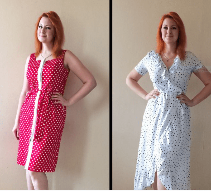 Před a po. Ženy ukazují outfity, které je dokážou zeštíhlit