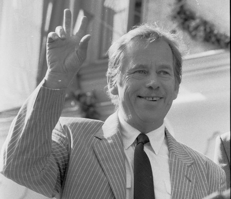 Václav Havel v roce 1990.