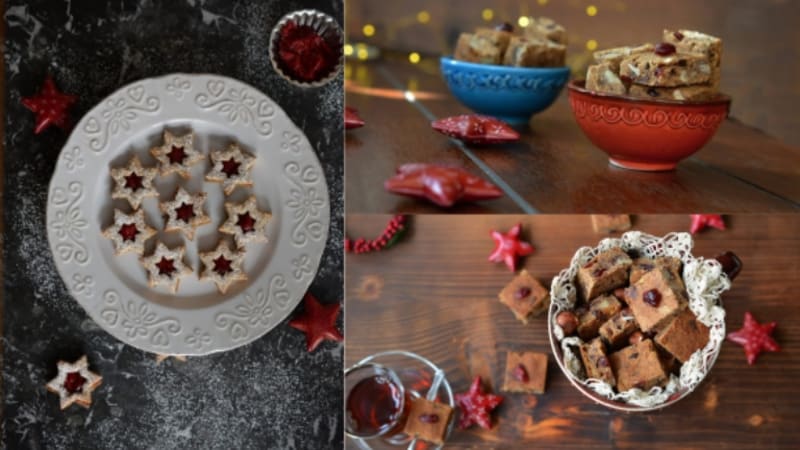 Vánoční ořechové pečení: Trochu jiné linecké, zdravé kostky a namáčecí sušenky