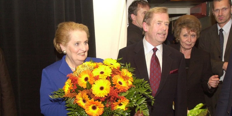 Madeleine Albrightová a Václav Havel