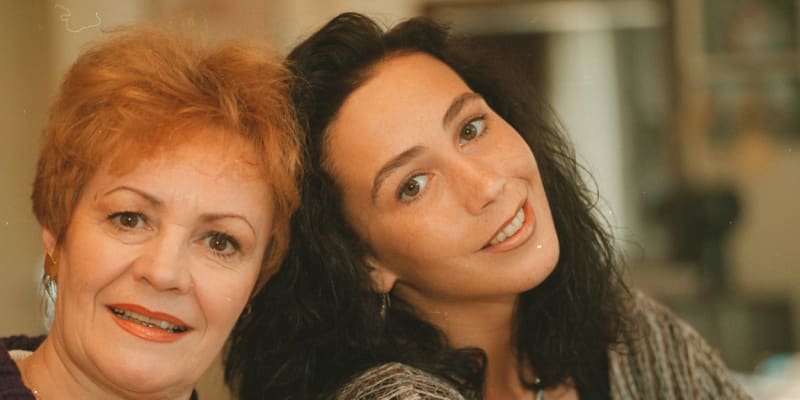 Věra Galatíková s dcerou Kristýnou Frejovou, která je rovněž znamenitou herečkou. 