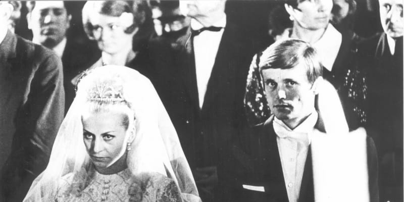 Svatba Věry Čáslavské a Josefa Odložila v Mexiku.