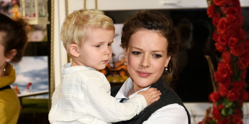 Herečka Andrea Růžičková s prvorozeným synem Tobiášem.