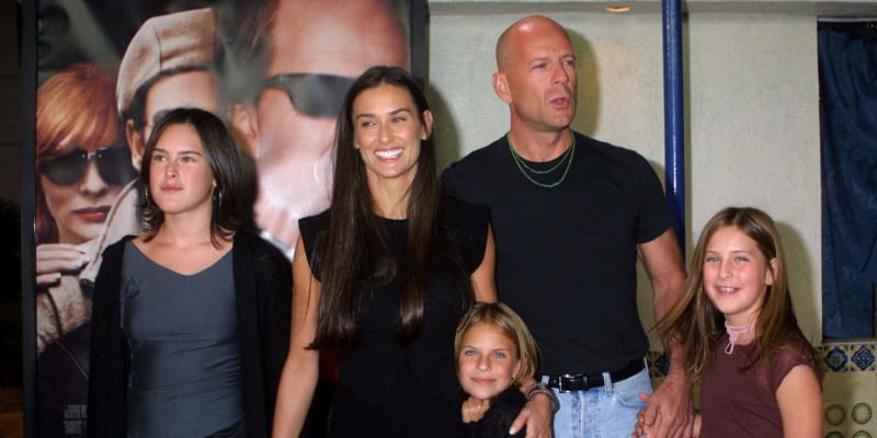 Rodina Demi Moore a Bruce Willise
