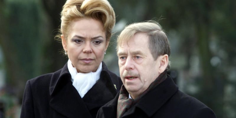 Prezident České republiky Václav Havel a jeho manželka Dagmar Havlová (2. 2. 2003)