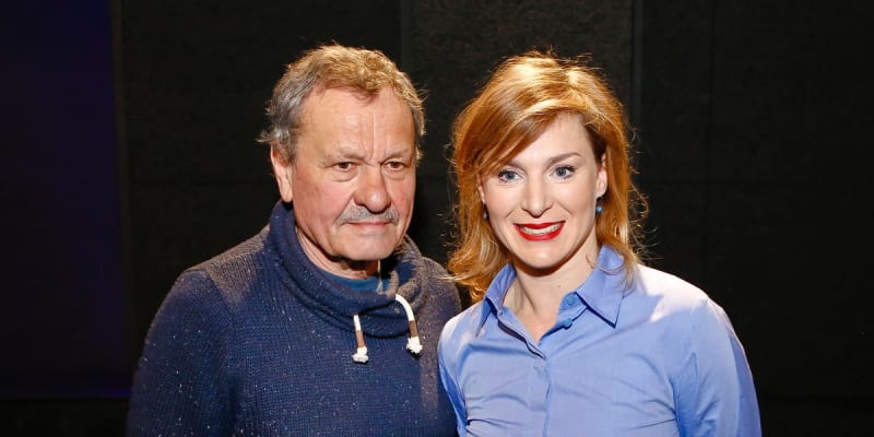 Miroslav s dcerou Lenkou, která je rovněž herečkou.
