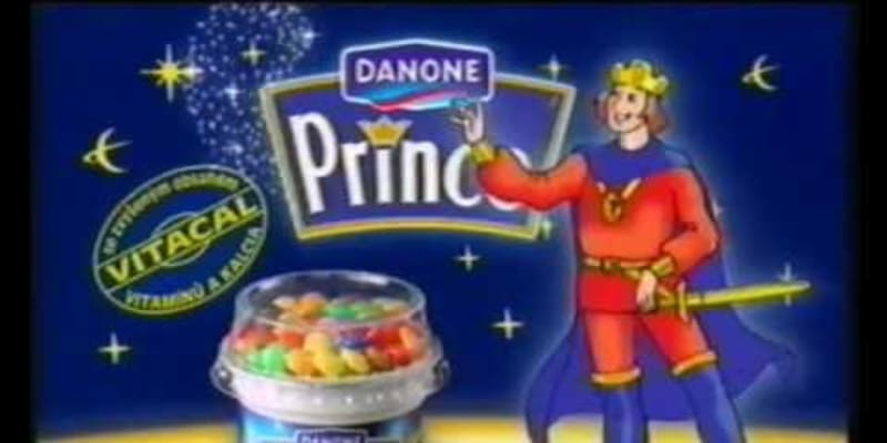 Jogurt Danone Prince měl speciální čokoládové kuličky, které jogurtu příjemně roztály