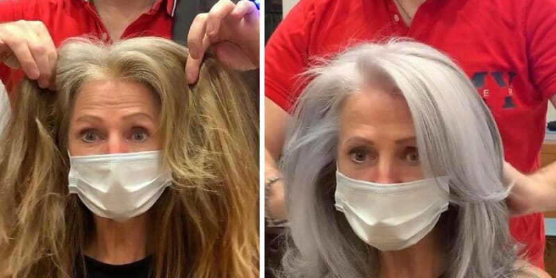 Americký kadeřník dokazuje, že s šedivými vlasy můžete omládnout