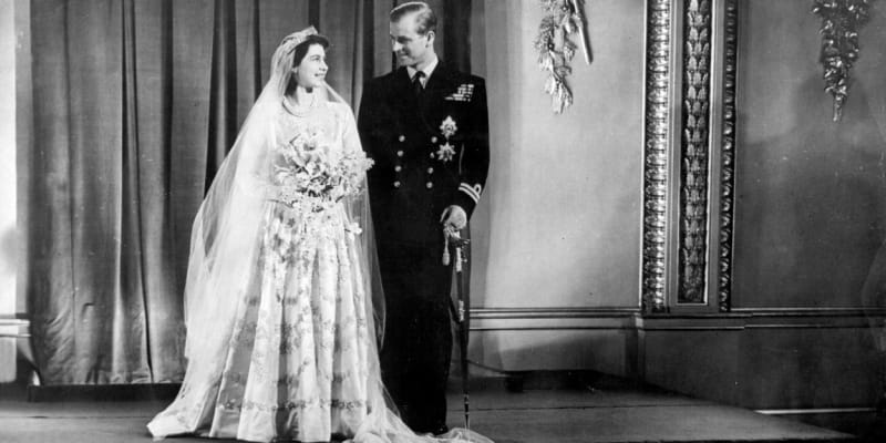 Svatba s Philipem v roce 1947