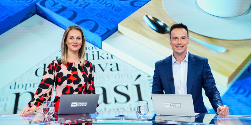 Petr Suchoň a Soňa Porupková spolu moderovali pořad Nový den