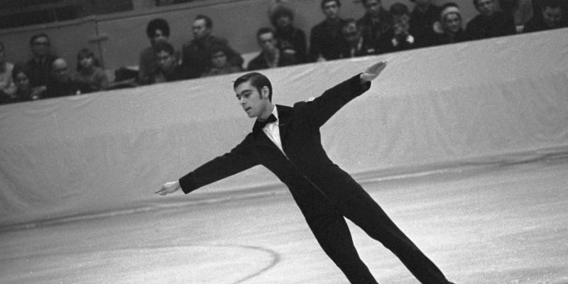 Ondrej Nepela na ZOH 1972 v Sapporu, kde se stal olympijským vítězem.