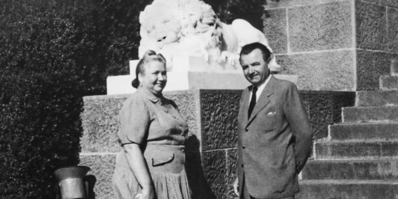 Marta Gottwaldová s manželem