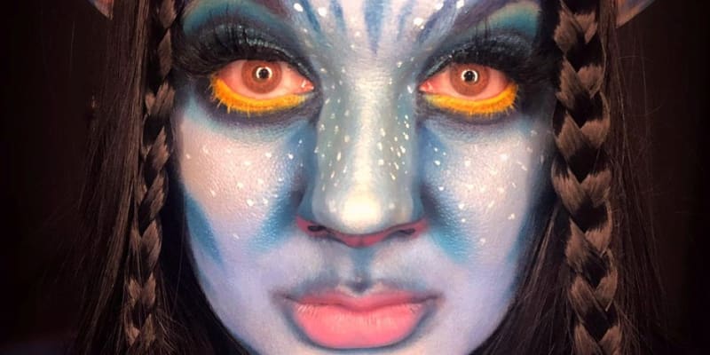 Nicki Tealová jako Na´vi z Avatara