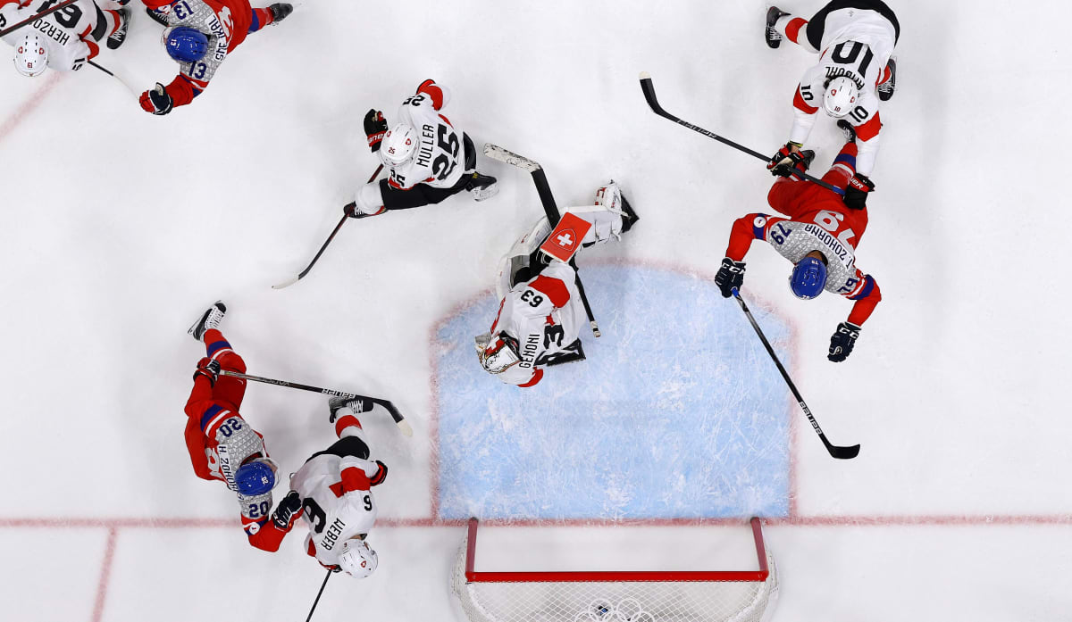 Čeští hokejisté vyzvou v osmifinálovém zápase Švýcary.