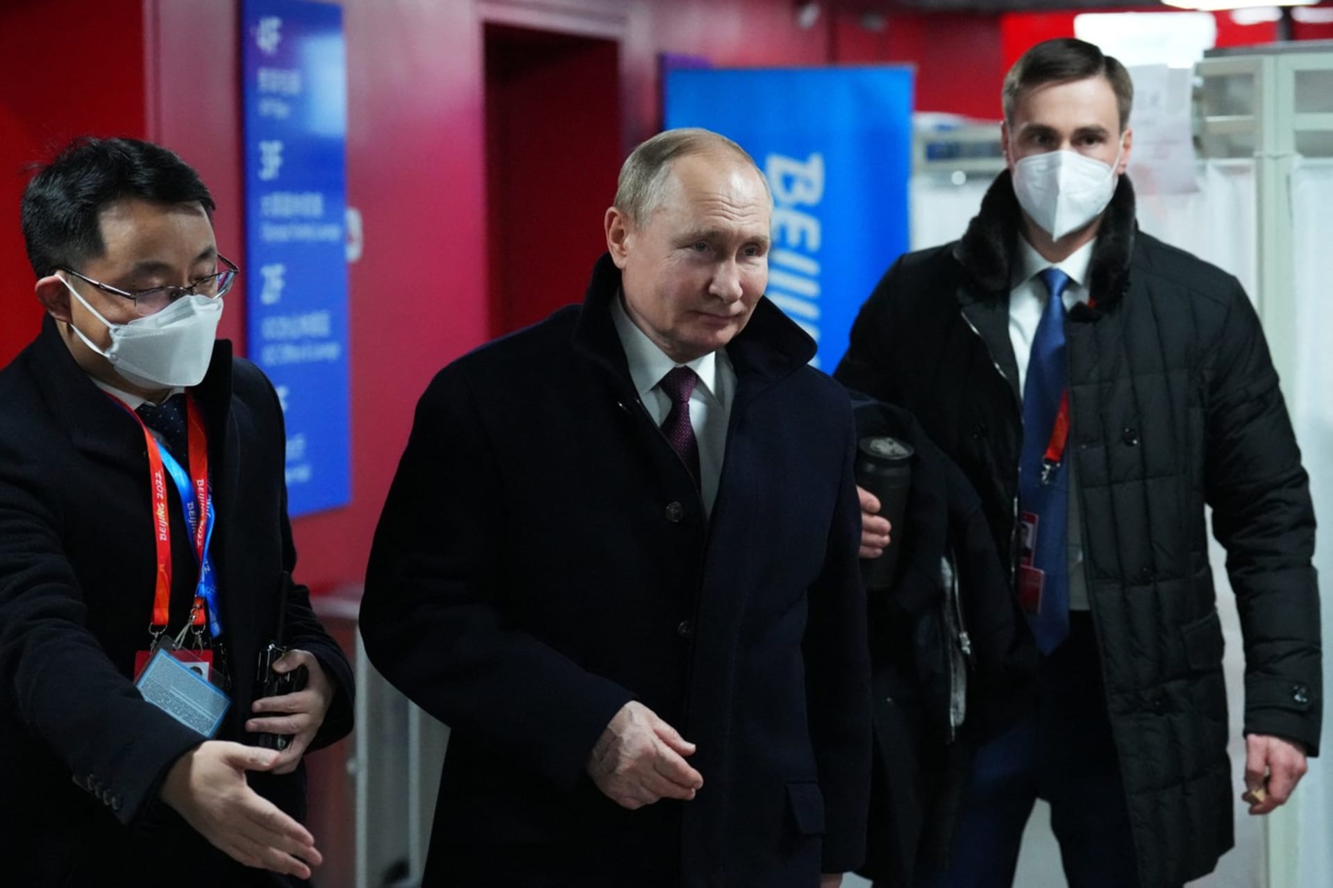 Ruský prezident Vladimir Putin na zahájení zimních olympijských her v Pekingu