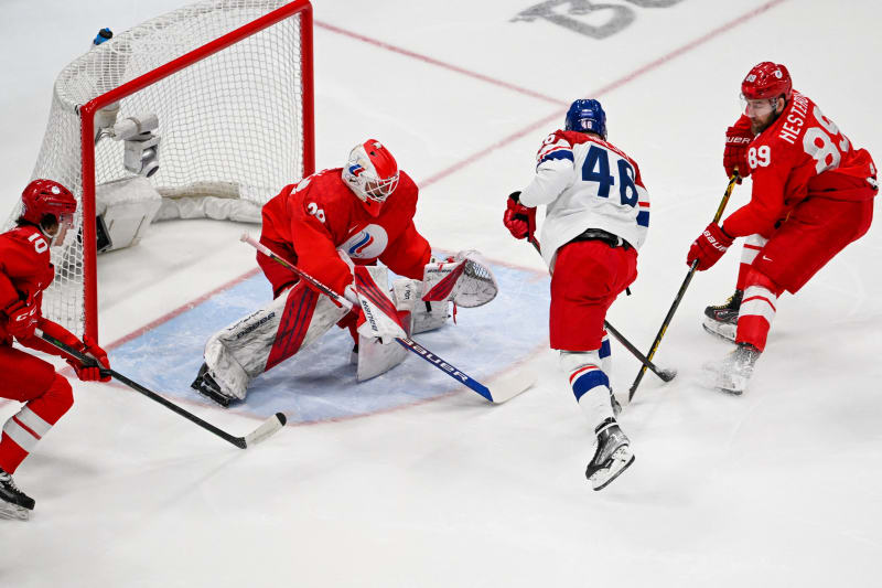 Čeští hokejisté odehráli na olympiádě poslední zápas základní skupiny proti Rusku.