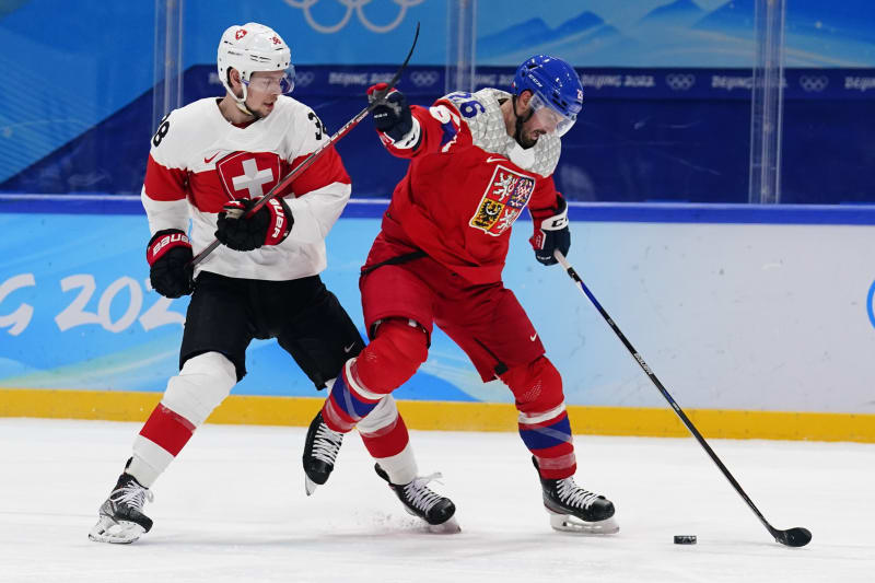 Čeští hokejisté v duelu se Švýcary