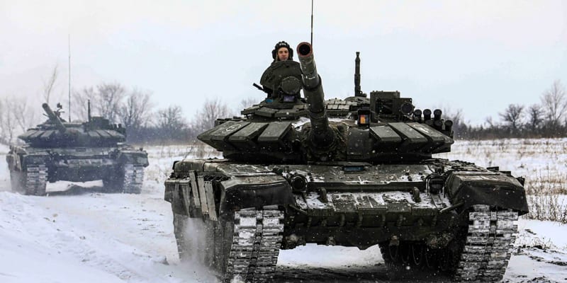 Ruští vojáci na hranicích s Ukrajinou
