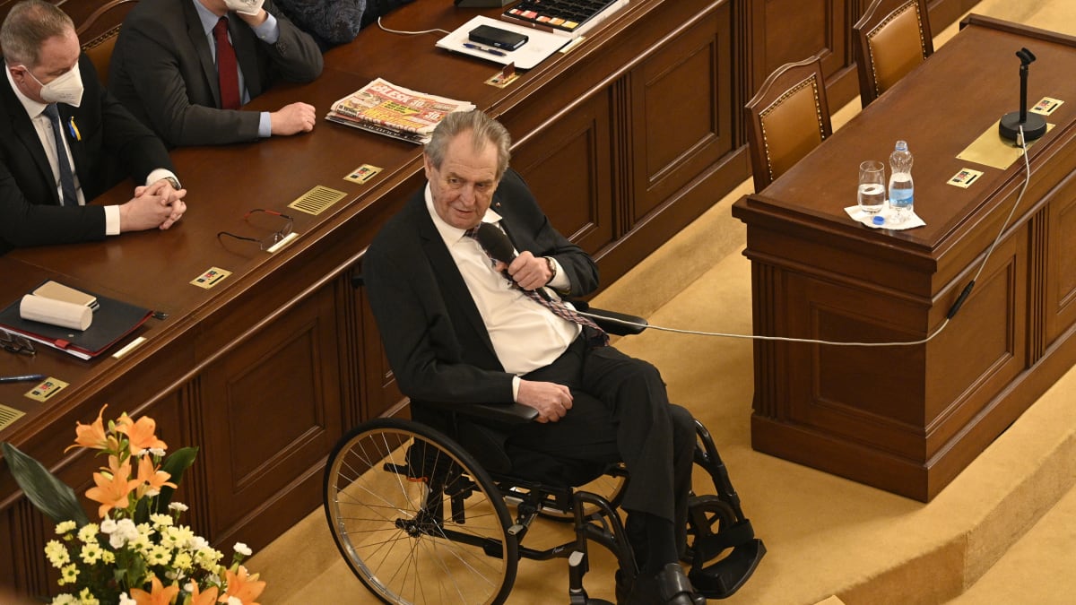 Prezident Miloš Zeman ve Sněmovně