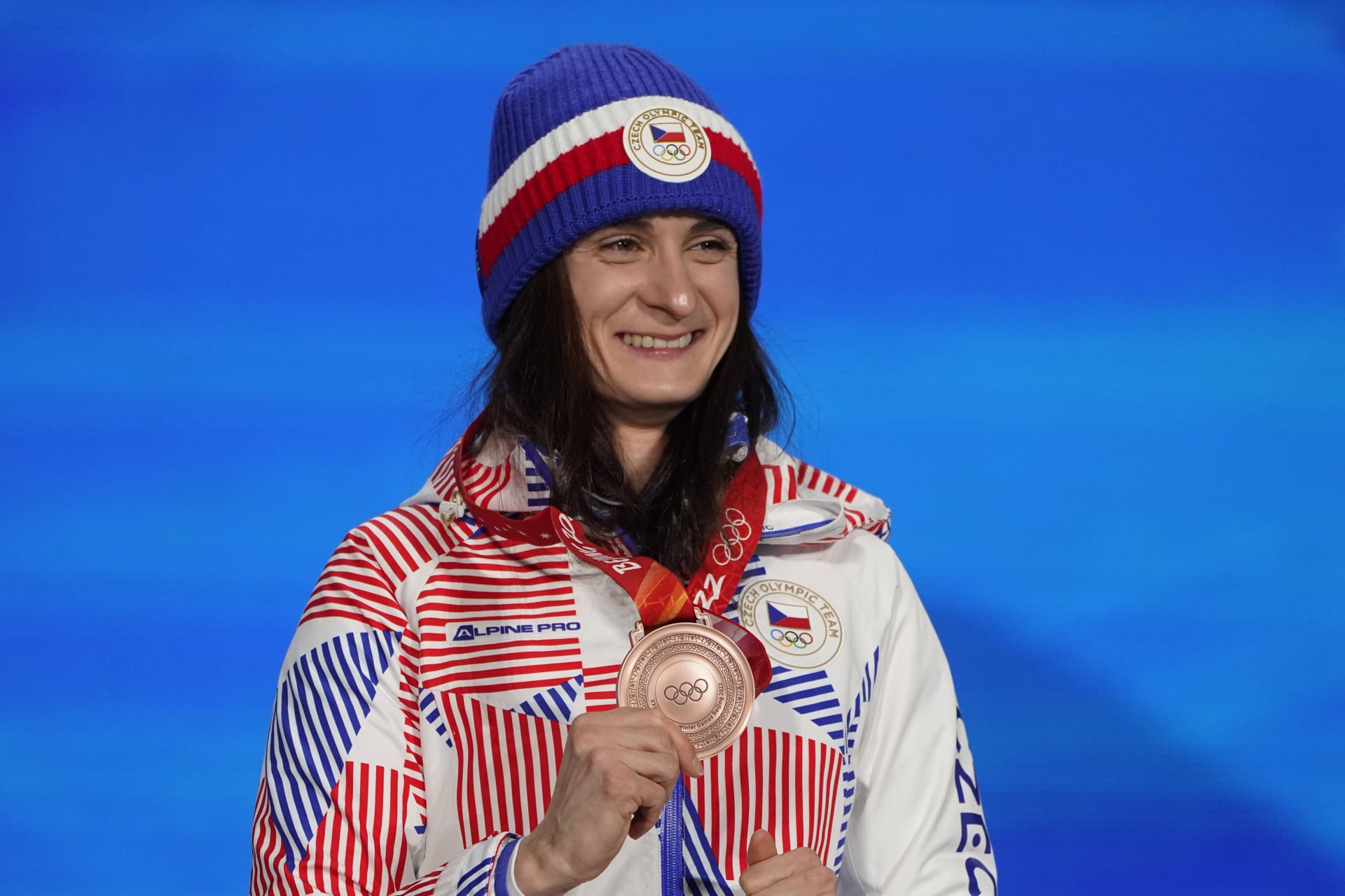 Martina Sáblíková s bronzovou medailí za výkon na trati 5000 metrů