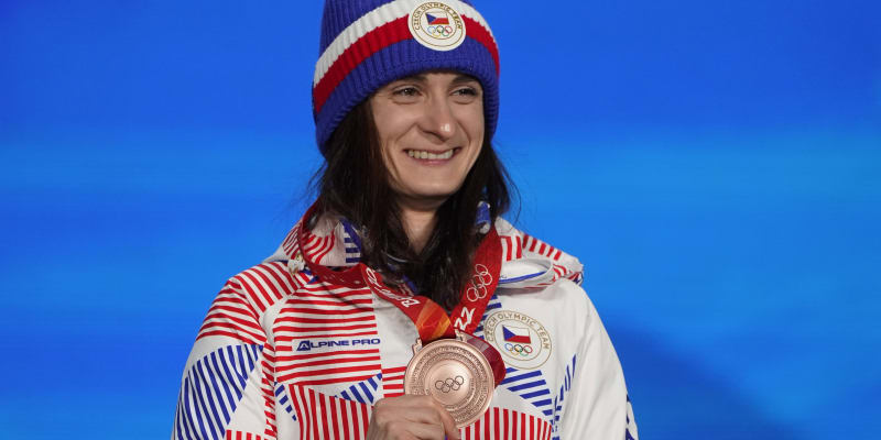 Martina Sáblíková s bronzovou medailí za výkon na trati 5000 metrů