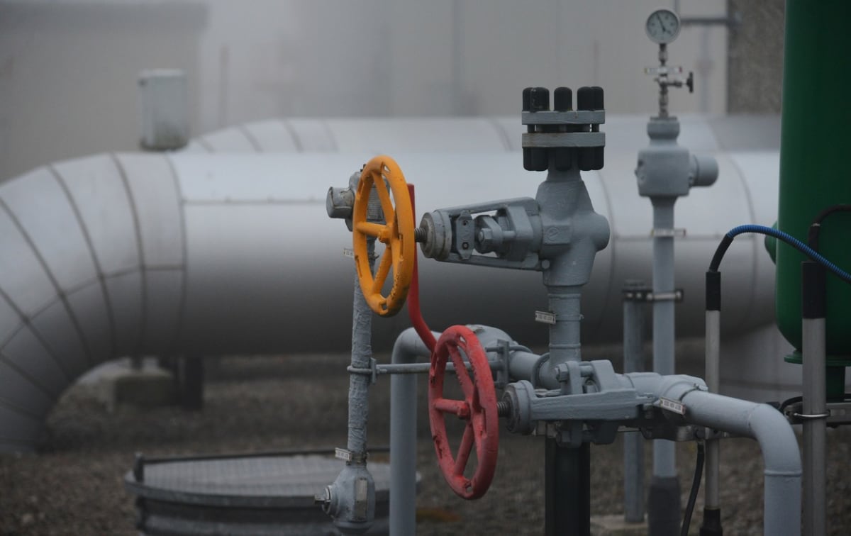 Napojení českého plynovodu Gazelu, který je přes další plynovody spojený s Nord Streamem.