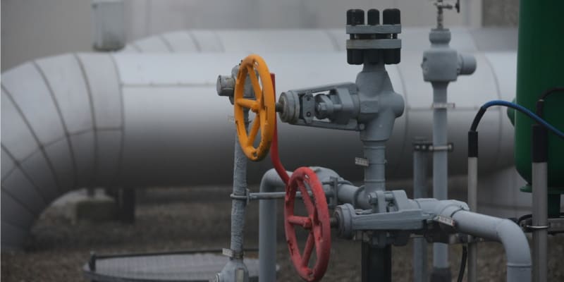 Napojení českého plynovodu Gazelu, který je přes další plynovody spojený s Nord Streamem.