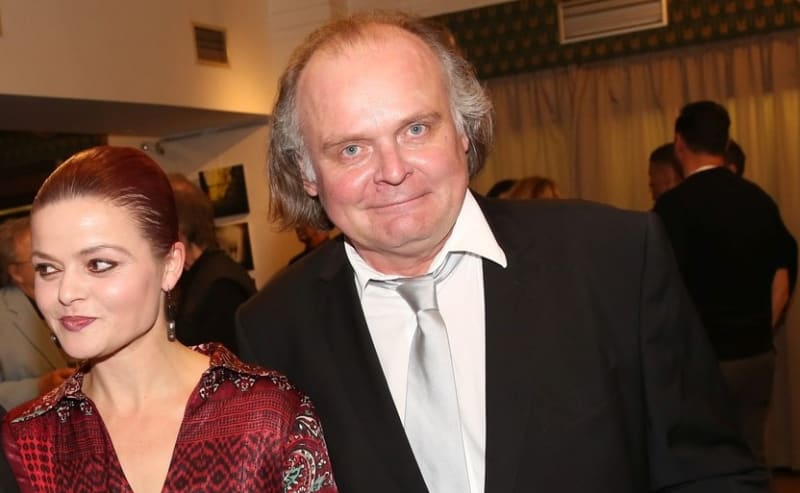 Igor Bareš se svou ženou, herečkou Antonií Talackovou.