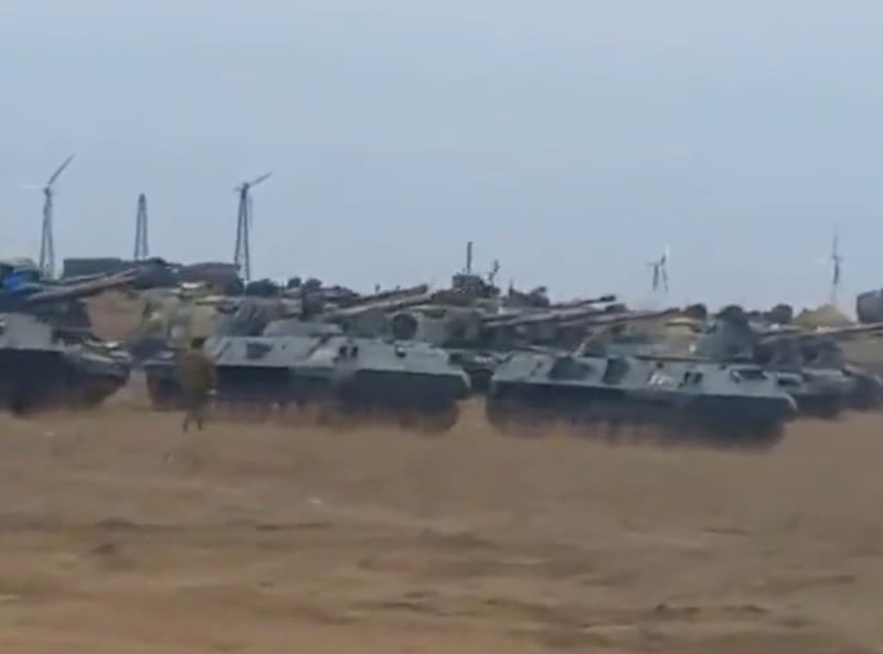Středeční záběry tanků