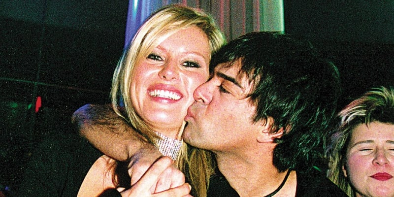 Sagvan Tofi s bývalou přítelkyní Simonou Krainovou.
