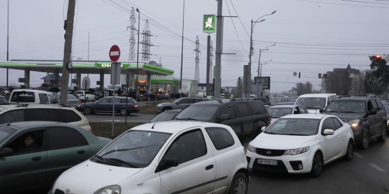 Dopravní kolaps na Ukrajině