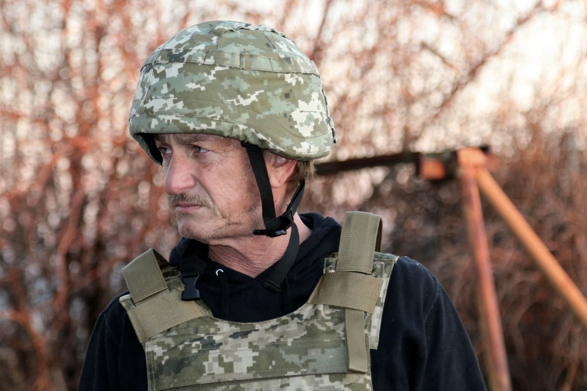 Sean Penn točí na Ukrajině dokument.